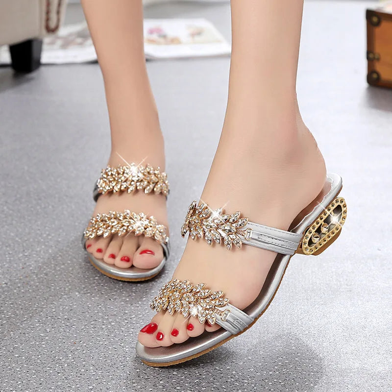 Sandali Strass Donna Glamour